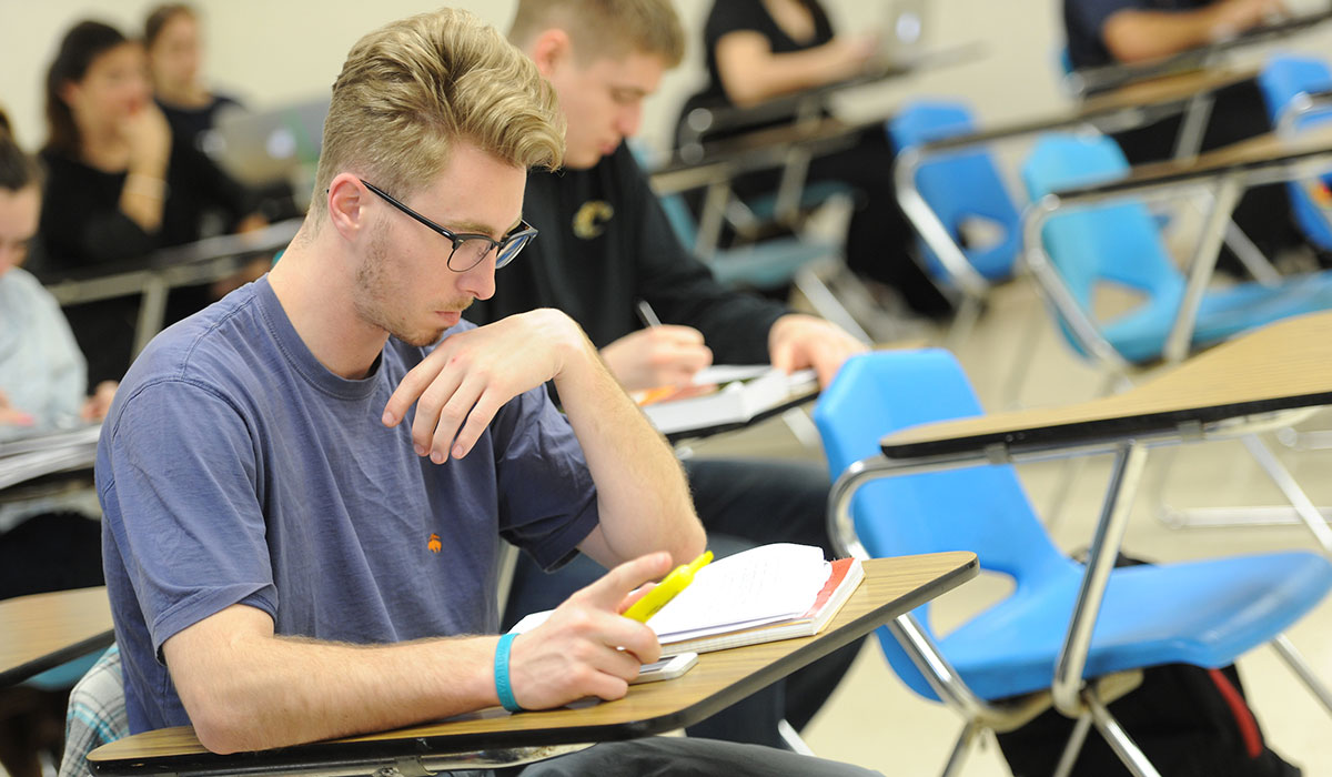 Students in class