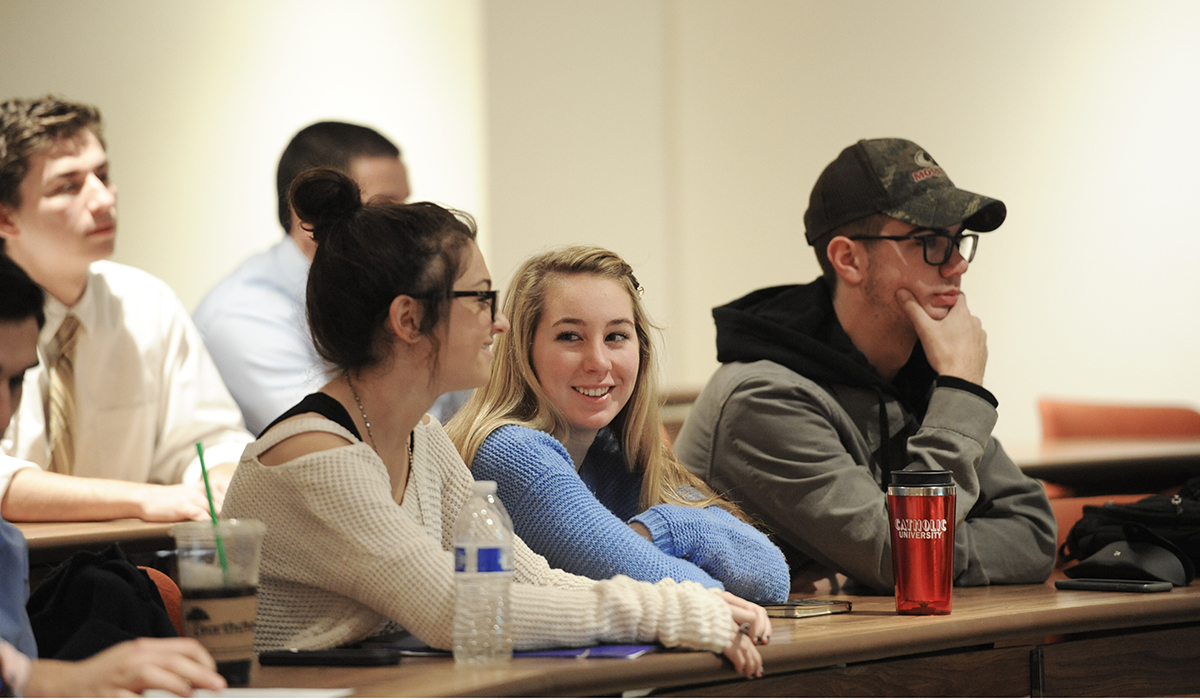 Students in class