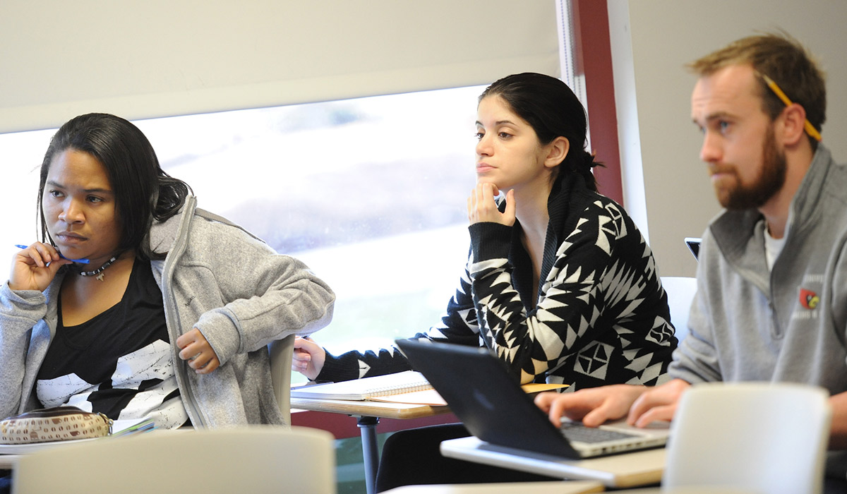 Professor teaching Sociology class