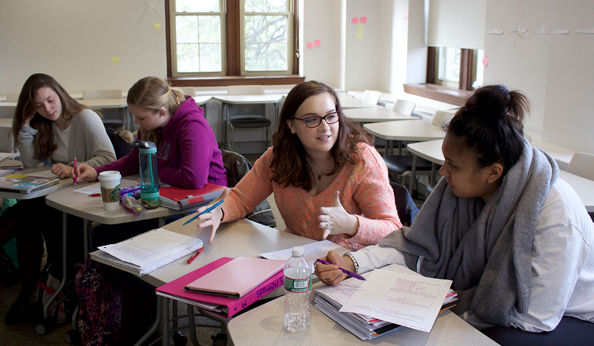 Students in class